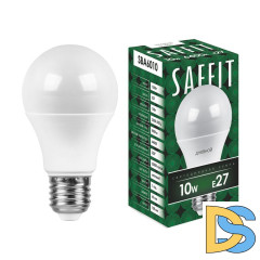 Лампа светодиодная Saffit SBA6010 шар E27 10W 6400K 55006