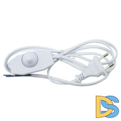 Шнур сетевой с вилкой и выключателем (UL-00004439) Uniel UCX-C30/02A-170 White