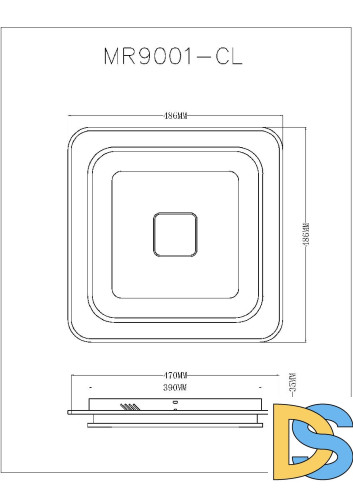 Потолочный светильник Myfar Button MR9001-CL