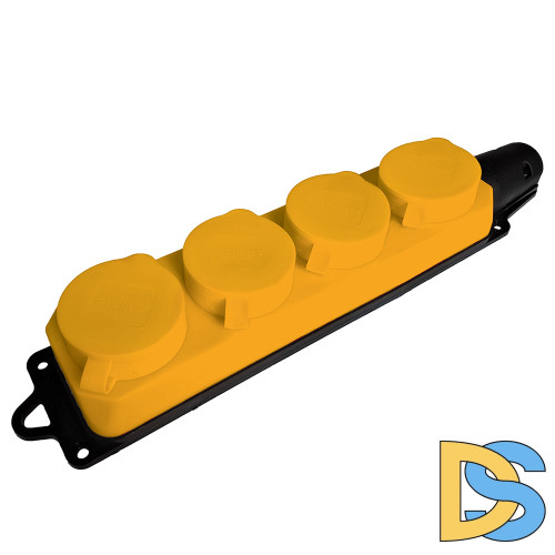 Розетка переносная 4-местная c/з Stekker Одри RST16-24-44-6 49406