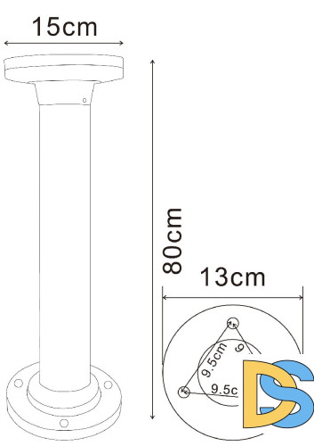 Ландшафтный светильник Arte Lamp Amsterdam A1213PA-1BK
