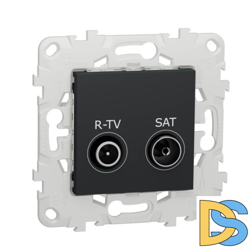Розетка R-TV/SAT проходная Schneider Electric Unica New NU545654