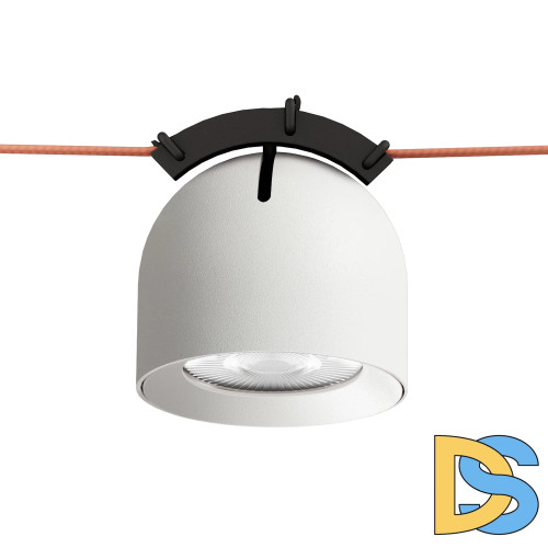 Трековый однофазный светильник Denkirs Belty spot DK5540-WH+BK