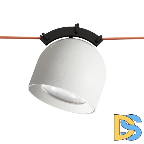 Трековый однофазный светильник Denkirs Belty spot DK5540-WH+BK