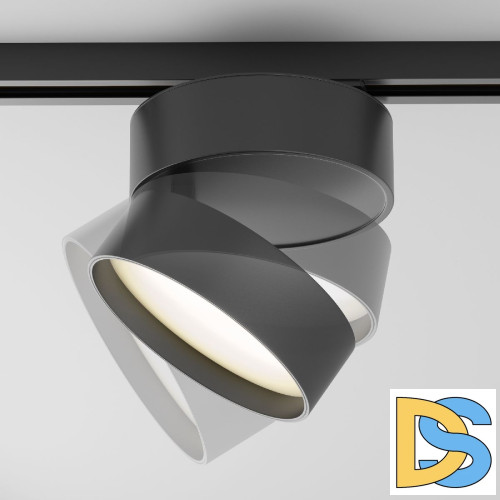 Трековый однофазный светильник Maytoni Onda TR007-1-18W3K-B-1