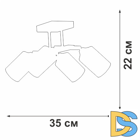 Спот Vitaluce V2833-1/4PL