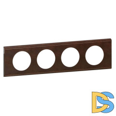 Рамка 4-постовая Legrand Celiane кожа текстура 069404