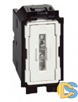 Кнопочный выключатель 10А винтовые клеммы 1 модуль. Btichino Living Now