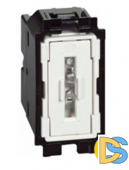 Кнопочный выключатель 10А винтовые клеммы 1 модуль. Btichino Living Now