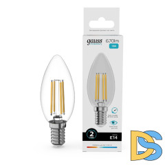 Лампа светодиодная Gauss Filament Elementary E14 10W 4100K 32120