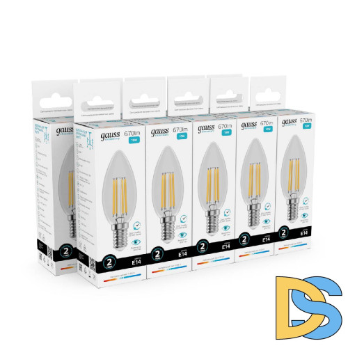 Лампа светодиодная Gauss Filament Elementary E14 10W 4100K 32120