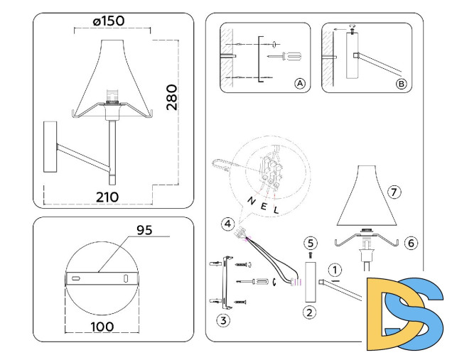 Бра Ambrella Light High Light Modern LH57127