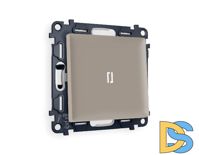 Комплект механизма 1-кл выключателя с подсветкой Ambrella Volt Alfa MA362015