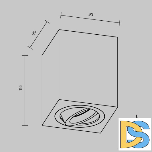 Потолочный светильник Maytoni Alfa C017CL-01B