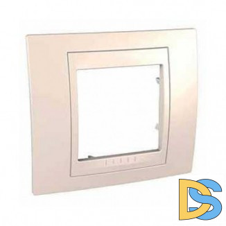 Рамка 1-ая (одинарная), Бежевый, серия Unica, Schneider Electric