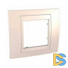 Рамка 1-ая (одинарная), Бежевый, серия Unica, Schneider Electric