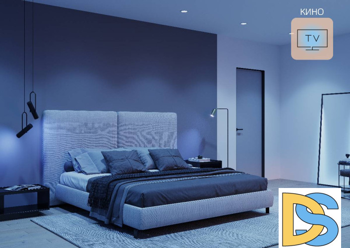 Лампа светодиодная диммируемая Gauss E27 8,5W 2700-6500K RGBW матовая 1170112