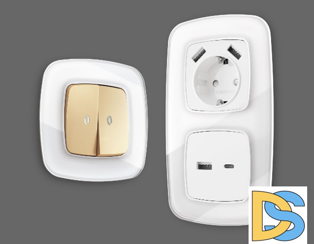 Рамка четырехместная Ambrella Volt Radian OF350104