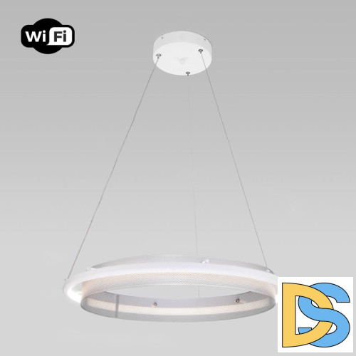 Подвесной светильник Eurosvet Imperio 90241/1 белый/ серебро Smart