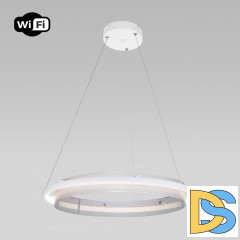 Подвесной светильник Eurosvet Imperio 90241/1 белый/ серебро Smart