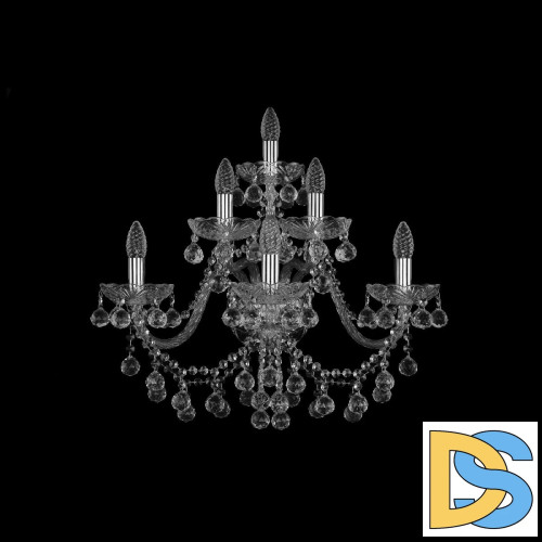 Бра Bohemia Ivele Crystal 1409B/3+2+1/240/XL Ni
