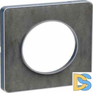 Рамка 1-ая (одинарная), Сланец, серия Odace, Schneider Electric