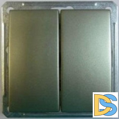 Выключатель 2-клавишный, Шампань, серия Wessen 59, Schneider Electric