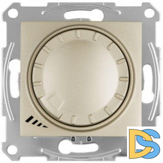 Диммер поворотно-нажимной, 400Вт LED универсальны, Титан, серия Sedna, Schneider Electric