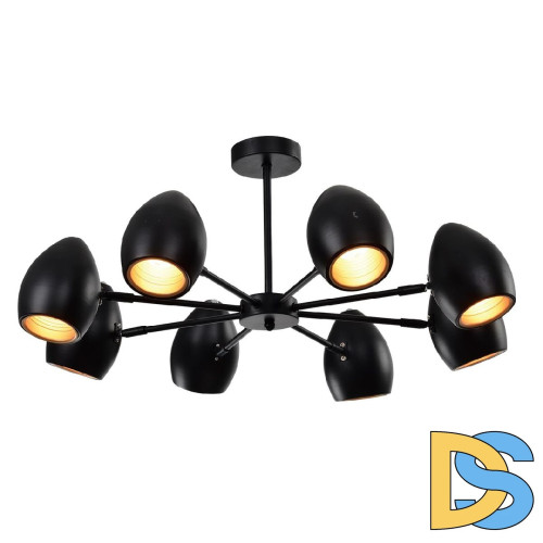 Люстра на штанге IMEX Ufo MD.19972-8-S-BK