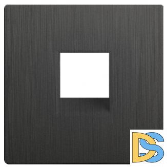 W1192004/ Накладка для телефонной розетки RJ-11 (графит рифленый)