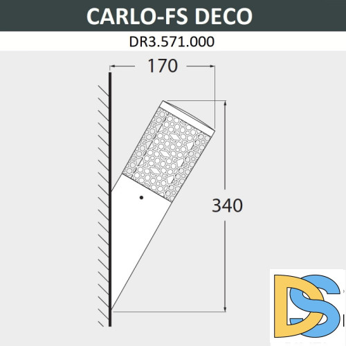 Уличный настенный светильник Fumagalli DR3.571.000.LXU1L