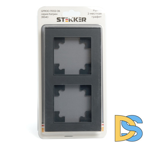 Рамка горизонтальная 2-местная Stekker Катрин 39540