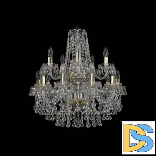 Подвесная люстра Bohemia Ivele Crystal 1409/10+5/195/2d G
