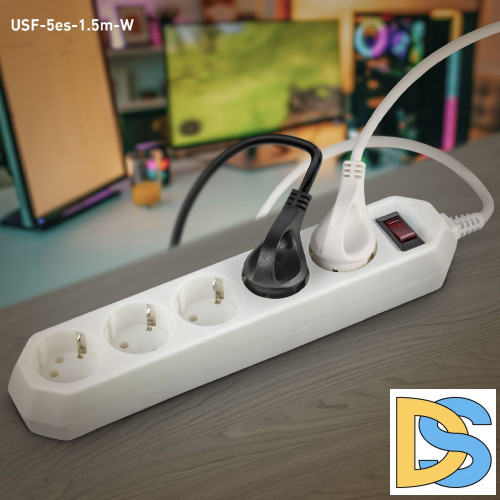 Сетевой фильтр Эра USF-5es-1.5m-W Б0019031