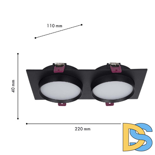 Встраиваемый светильник Favourite Vasto 4648-2C