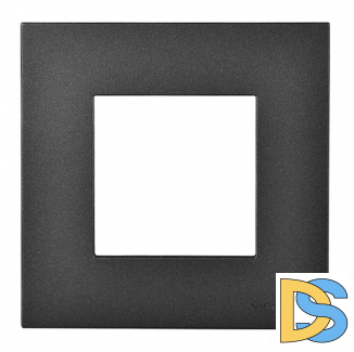 Рамка 1 пост (2 модуля) ABB Zenit Антрацит