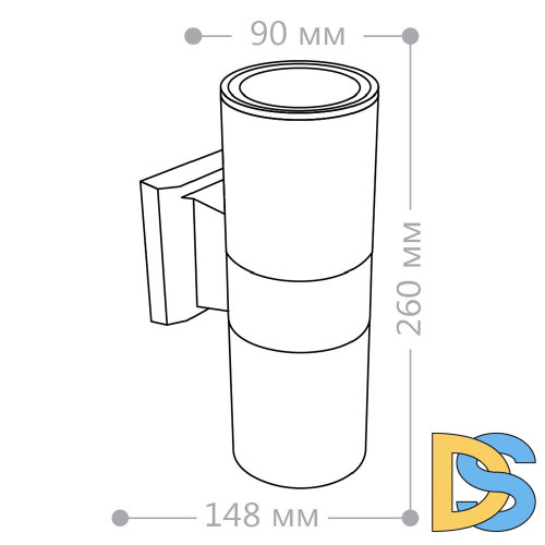 Уличный настенный светильник Feron DH0702 06295