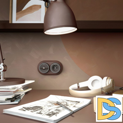 Розетка с заземлением Werkel Vintage 4690389174711 W5871052