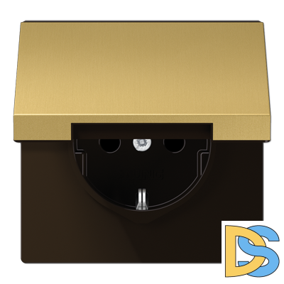 Розетка 2K+З с крышкой Jung ME1520KLC