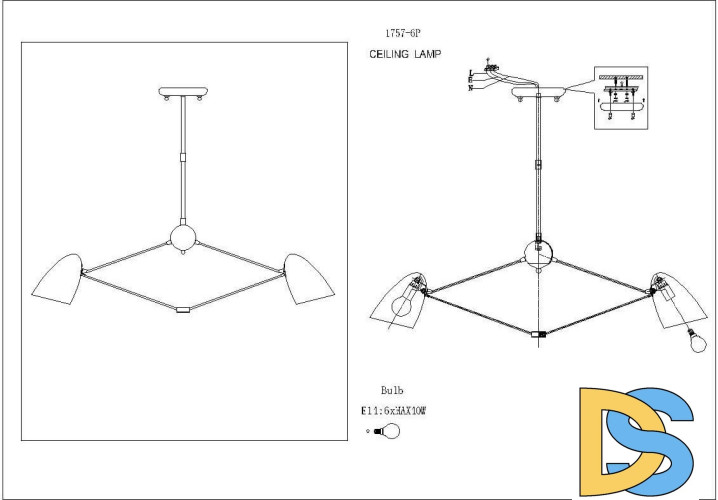 Подвесная люстра Favourite Humpen 1757-6P