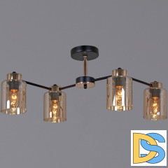 Люстра на штанге Reluce 01606-0.3-04 BK+FGD