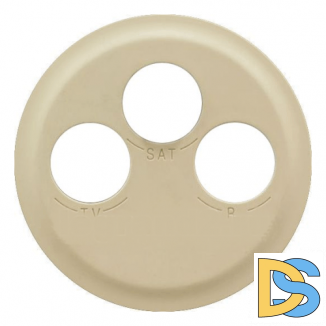 Лицевая панель для розетки TV-FM-SAT Legrand Celiane слоновая кость, 66233