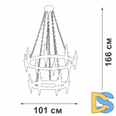 Подвесная люстра Vitaluce V1870-1/8+6