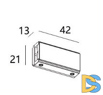 Соединитель линейный Italline Fantom IT010-4013 black