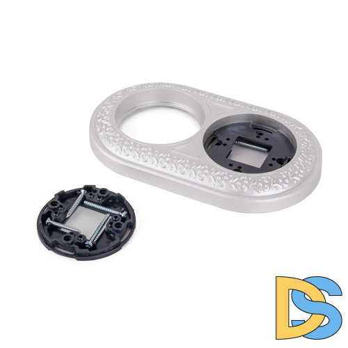 Рамка на 2 поста Werkel (жемчужный) WL70-frame-02