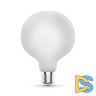Лампа светодиодная филаментная диммируемая Gauss E27 10W 4100К матовая 187202210-D