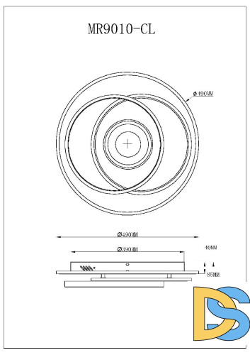 Потолочный светильник Myfar Galatea MR9010-CL