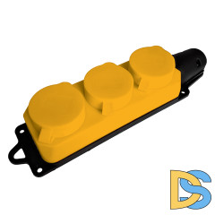 Розетка переносная 3-местная c/з Stekker Одри RST16-23-44-6 49407