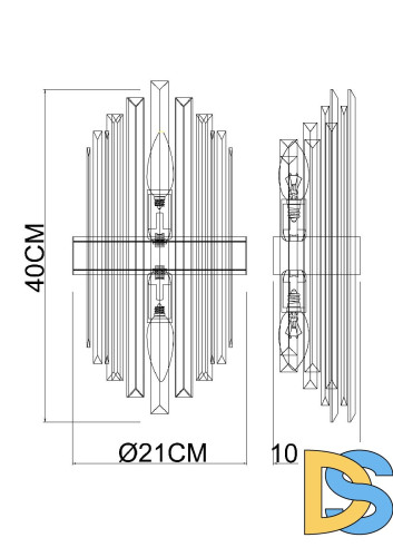 Настенный светильник Arte Lamp Fedelta A1068AP-2CC