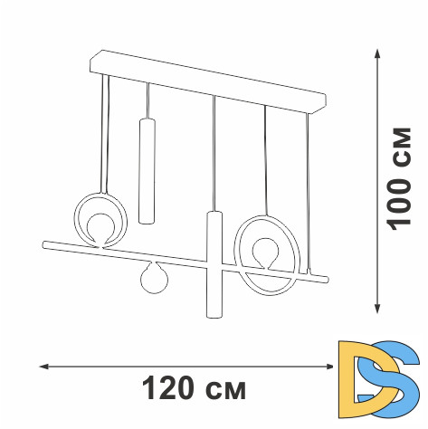Подвесная люстра Vitaluce V3095-0/5S